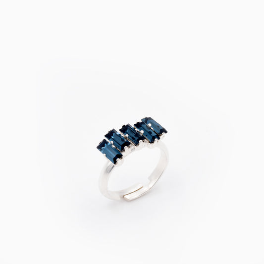 Navy Blue Stone Ring