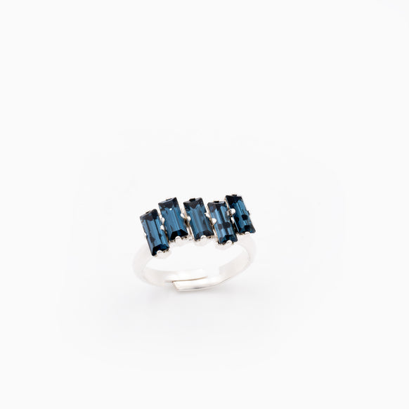 Navy Blue Stone Ring