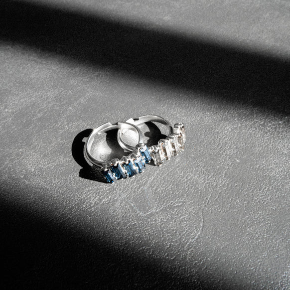Navy Blue Stone Ring