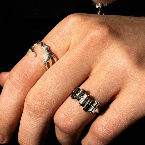 Grey Stone Ring