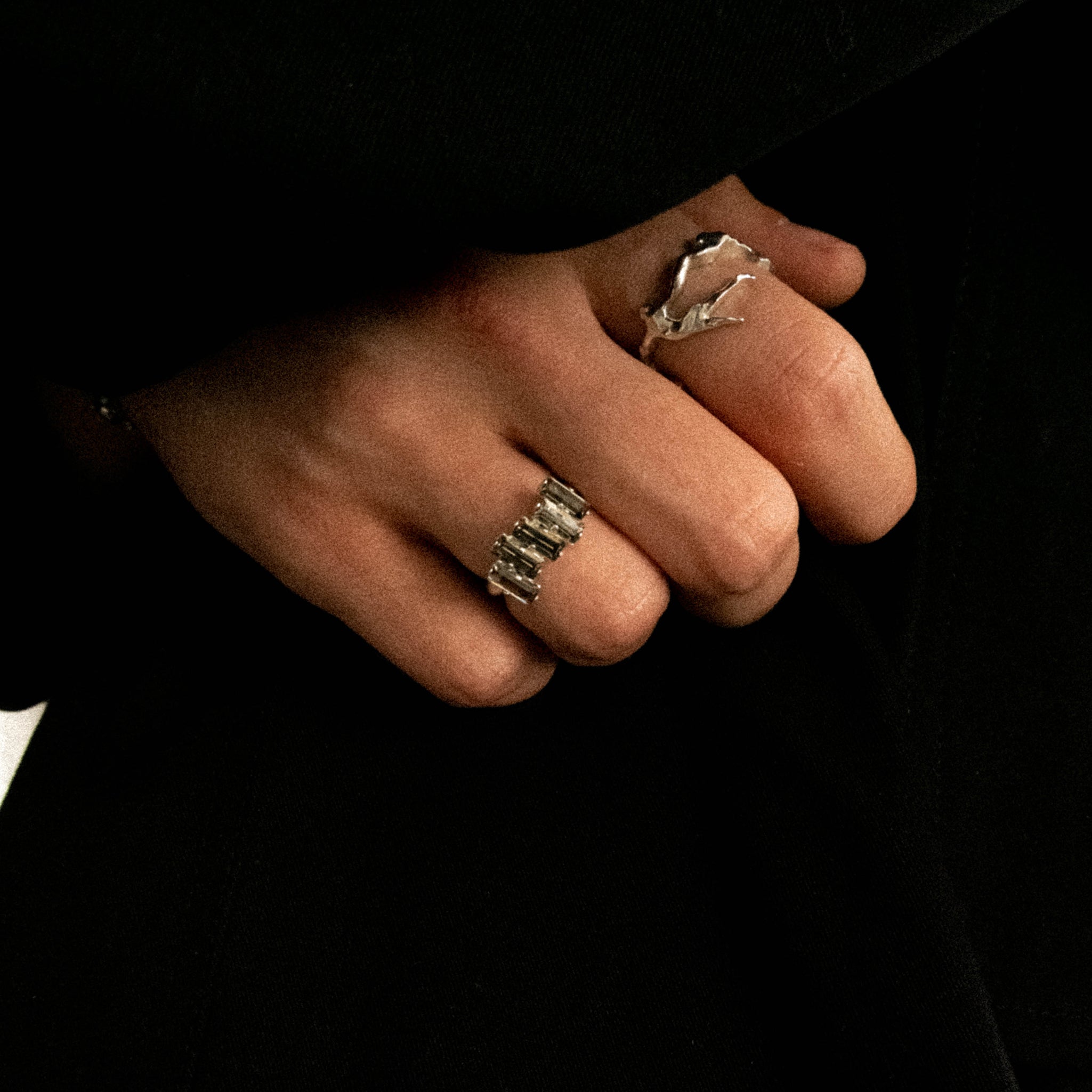 Grey Stone Ring