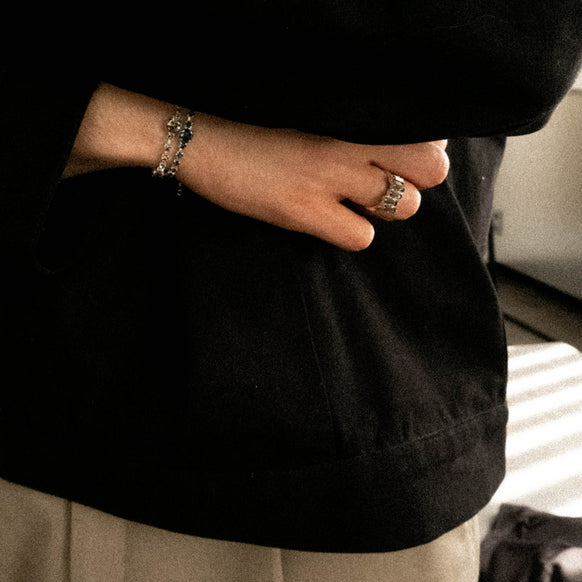 Grey Stone Ring
