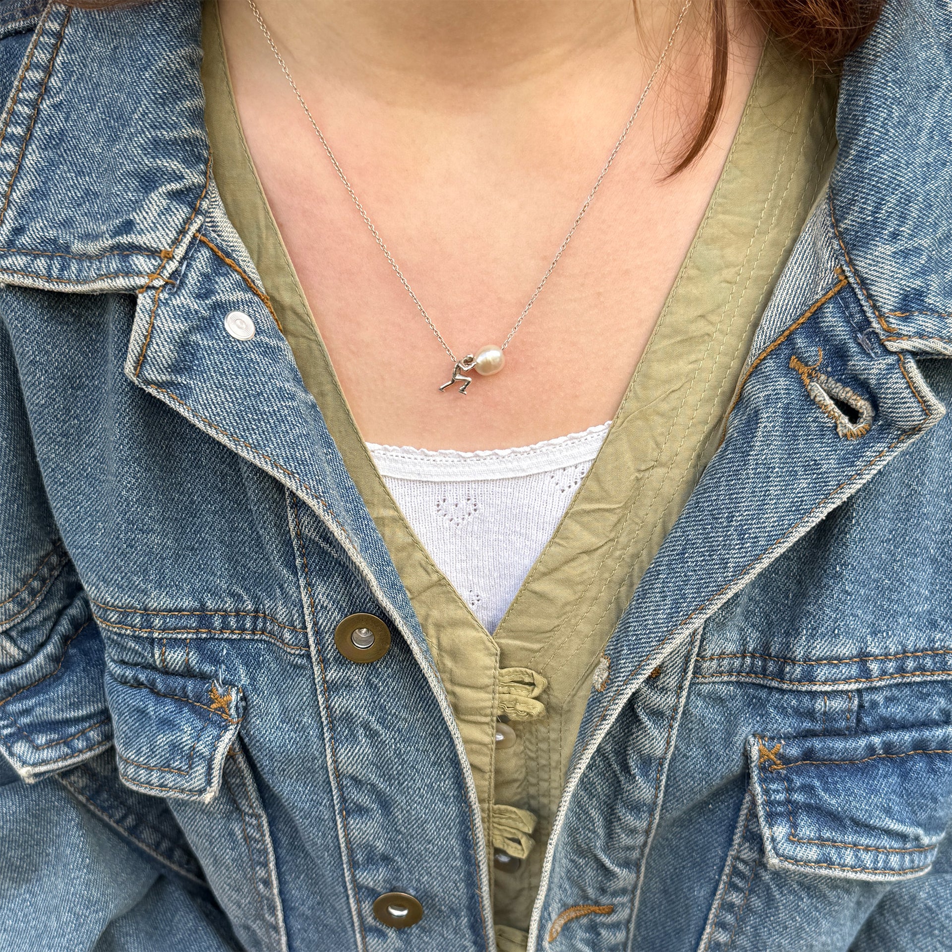 Icarus Charm Long Necklace