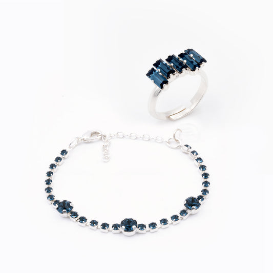 Navy Blue Stone Set