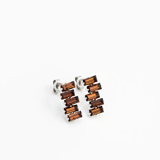 Brown Stone Earrings