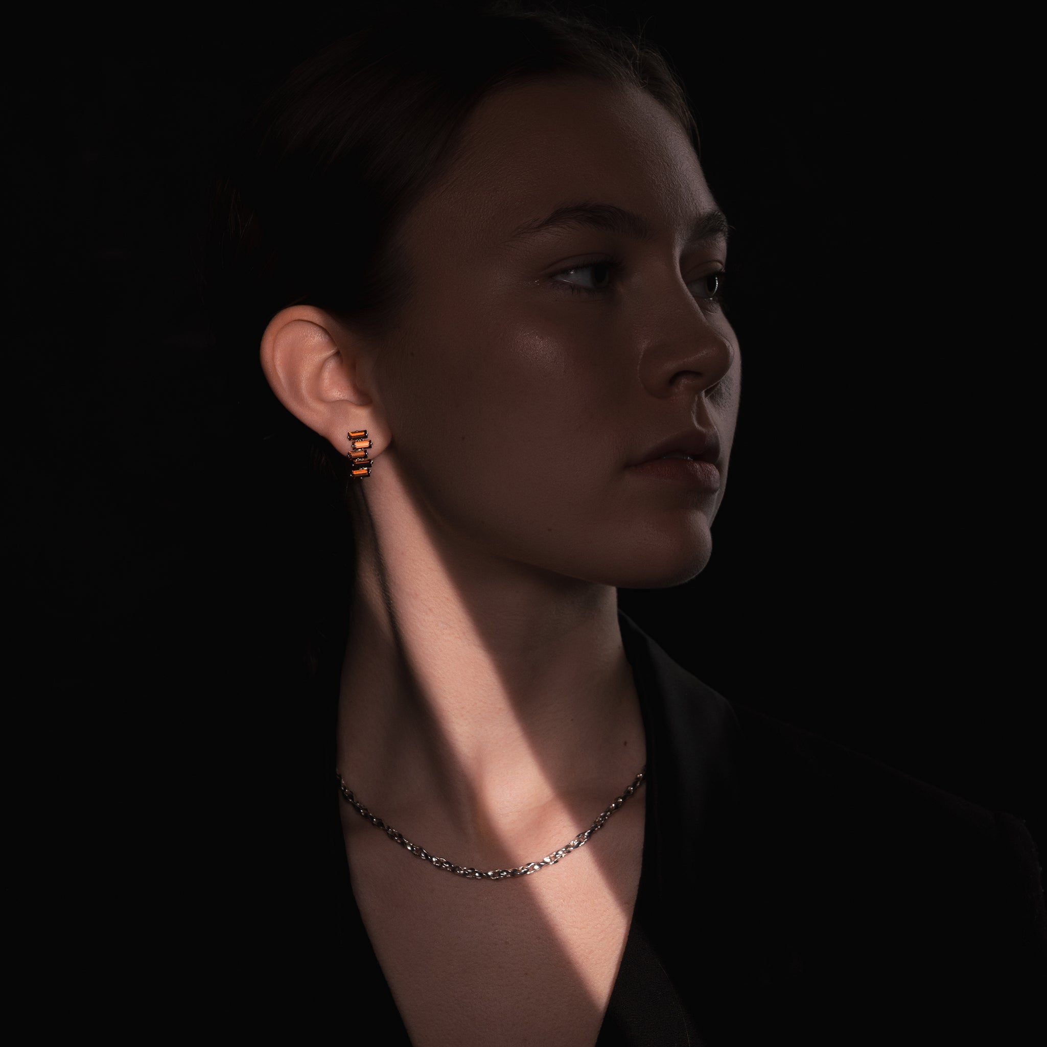 Brown Stone Earrings