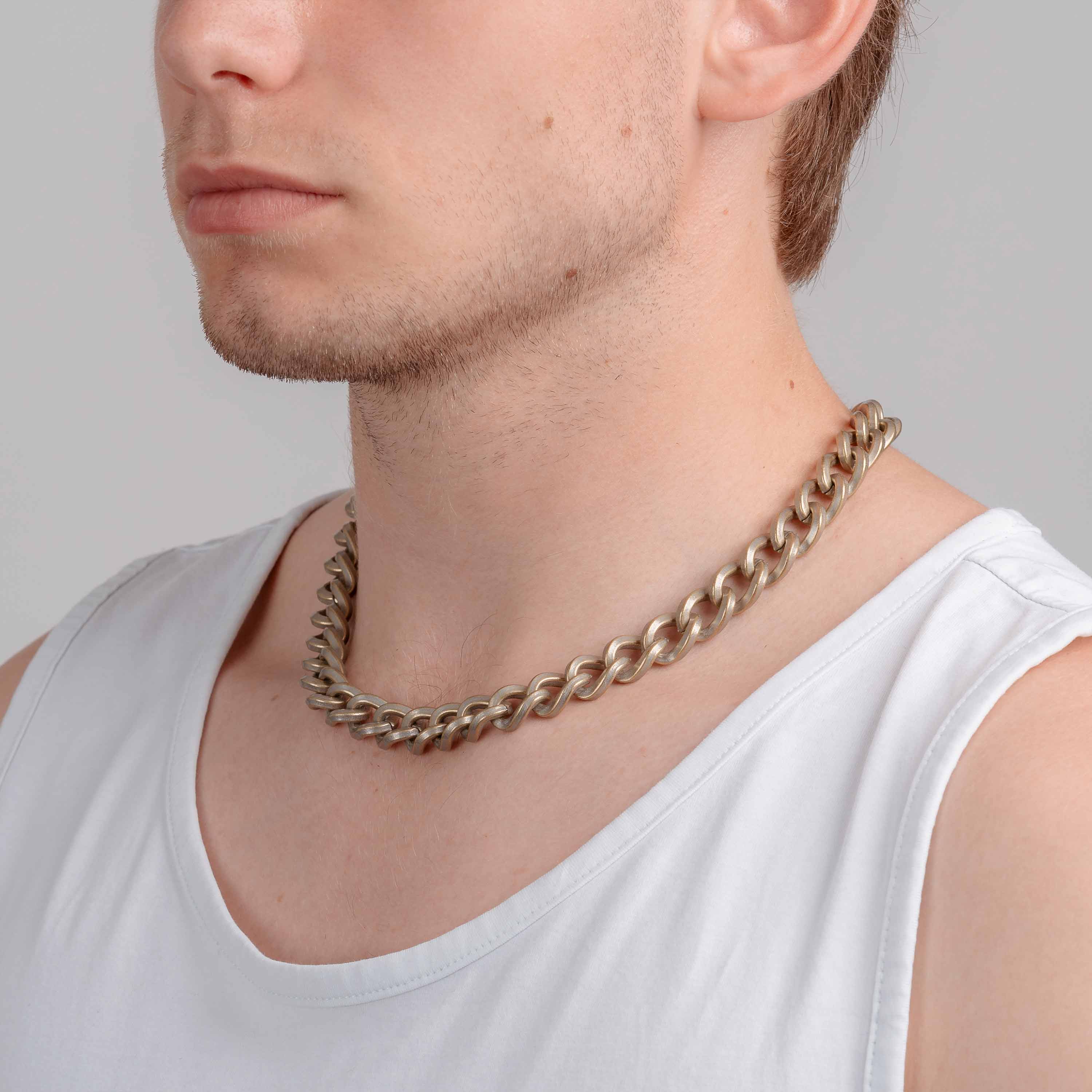 White Brass Necklace