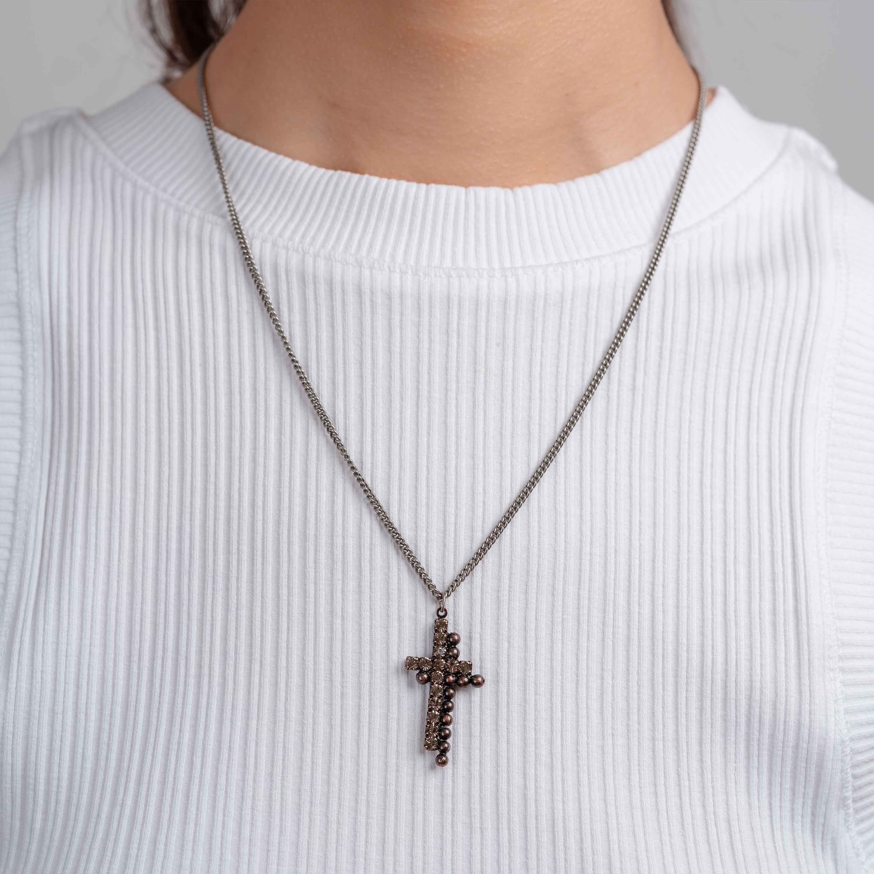 Night Cross Necklace